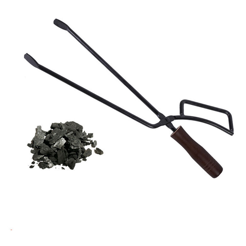 foto del prodotto pinze per legna da ardere resistenti da 40 cm, accessori per caminetti, coperture antiscottatura per caminetti, pinze lunghe per legna da ardere,
