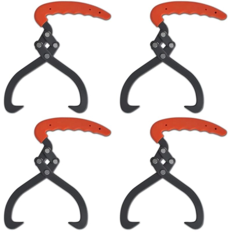 foto del prodotto pinze tenaglie per tronchi 4 pz con manico in pvc vidaxl