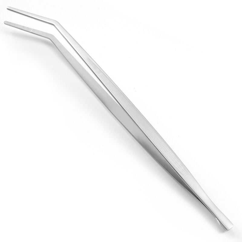 foto del prodotto pinzetta curva per decorare e girare i piatti 240mm hendi 680063