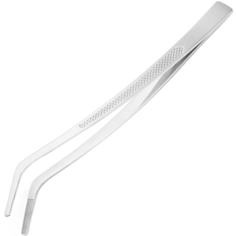 foto del prodotto pinzetta da cucina curva, profilata, 240 mm hendi 680186