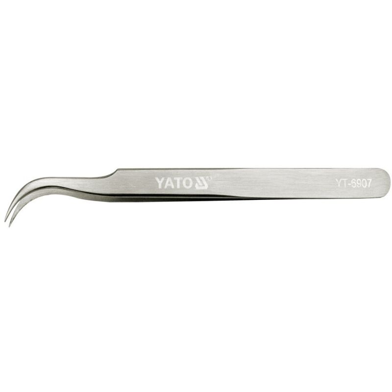 foto del prodotto pinzetta piegata 115 mm yt 6907 yato