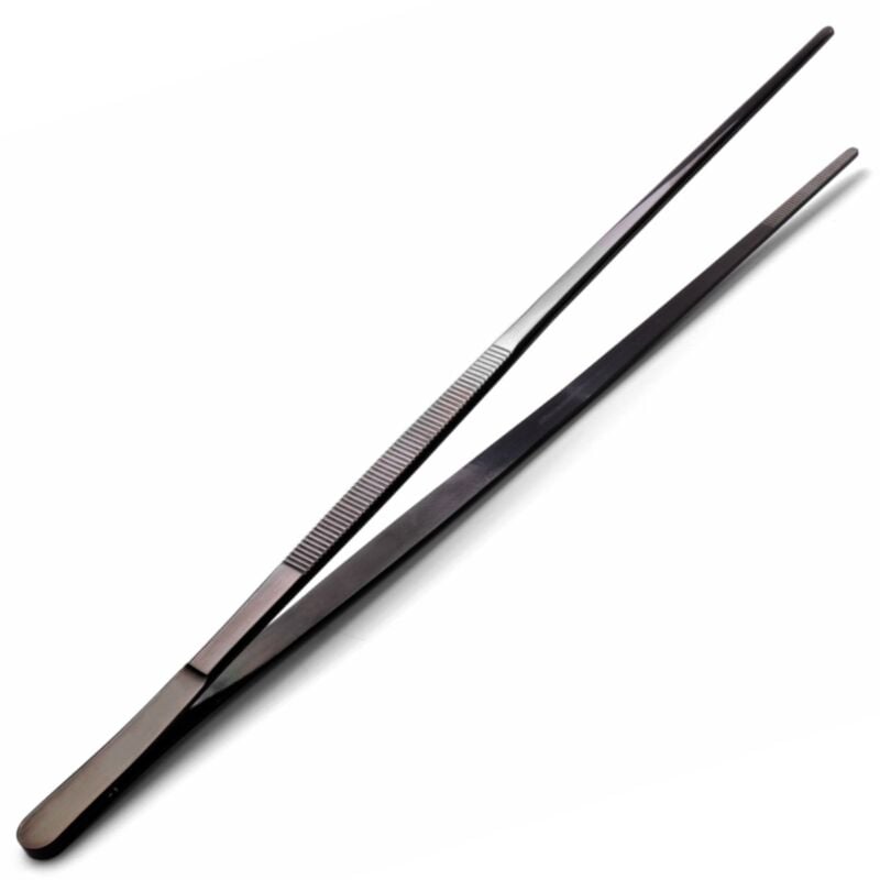 foto del prodotto pinzetta universale da cucina in acciaio inox rivestito, lunghezza 300 mm hendi 680131