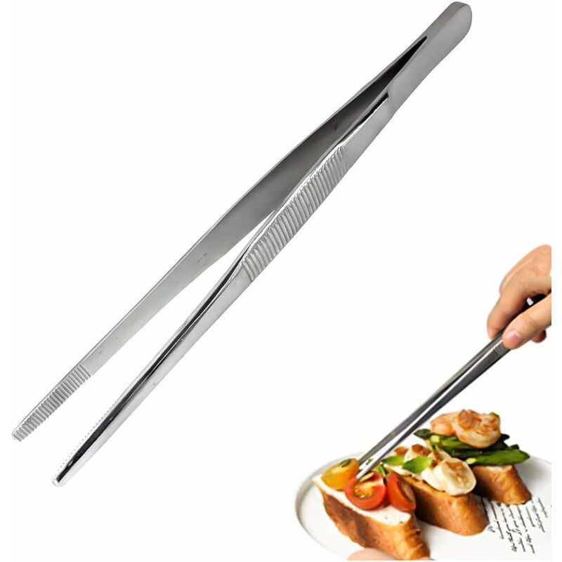 foto del prodotto pinzette per barbecue in acciaio inossidabile da 20 cm 304, pinzette per cucina professionali pinza, pinzette da cucina professionali pinzette per