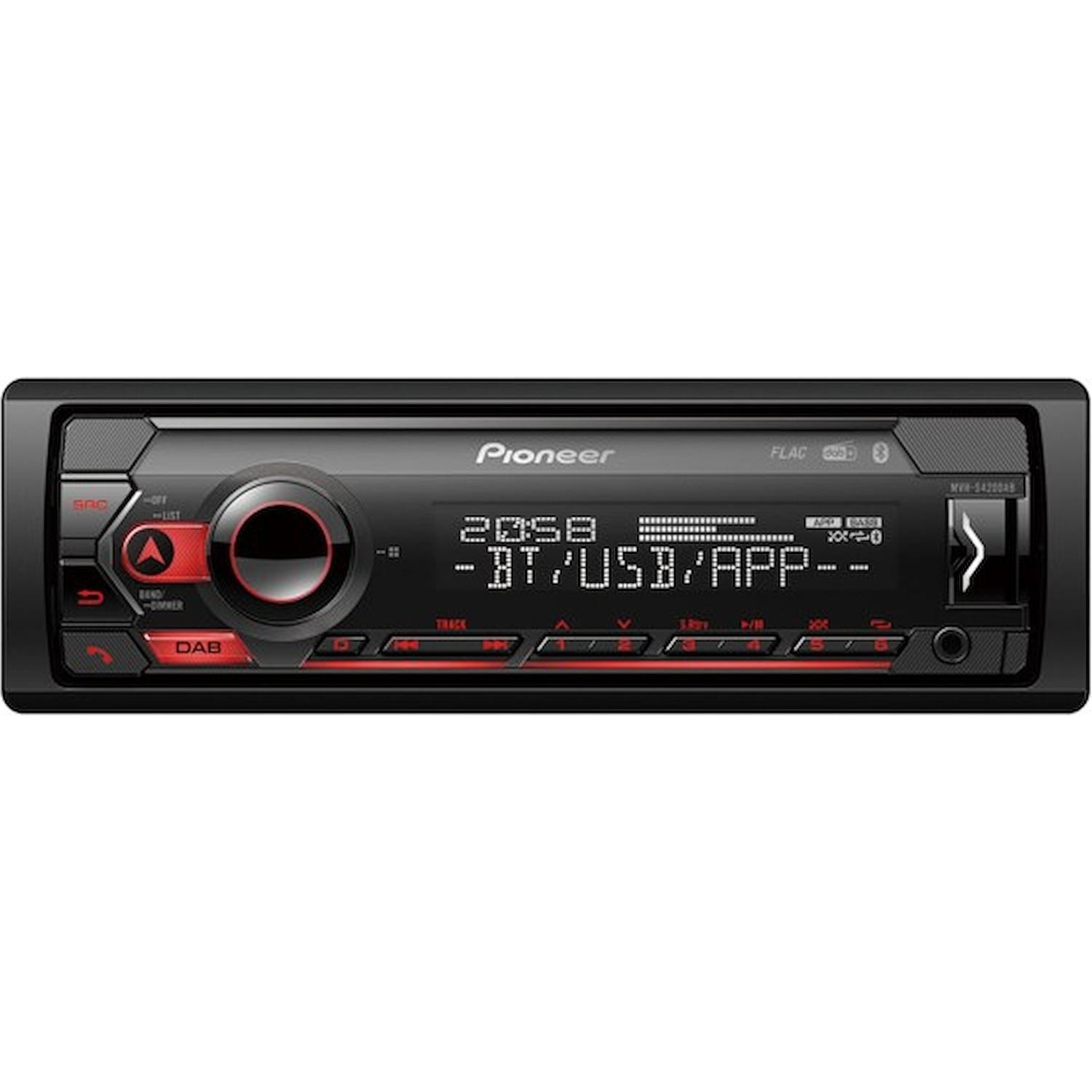 foto del prodotto pioneer mvh s420dab ricevitore multimediale per auto nero 200 w bluetooth