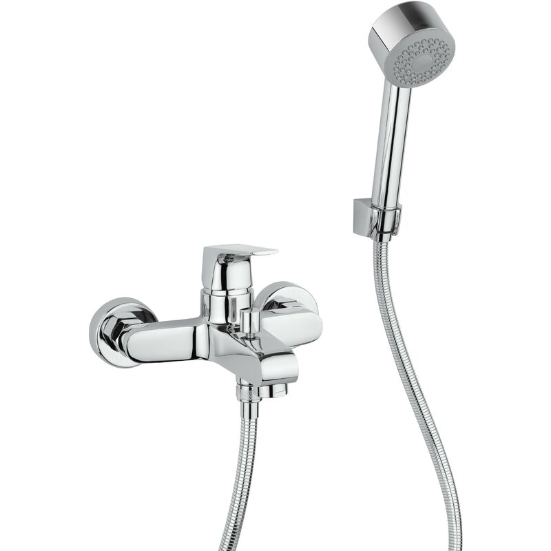 foto del prodotto piralla miscelatore per vasca da bagno con doccia anti calcare iceberg 0ic00002a22 cromo