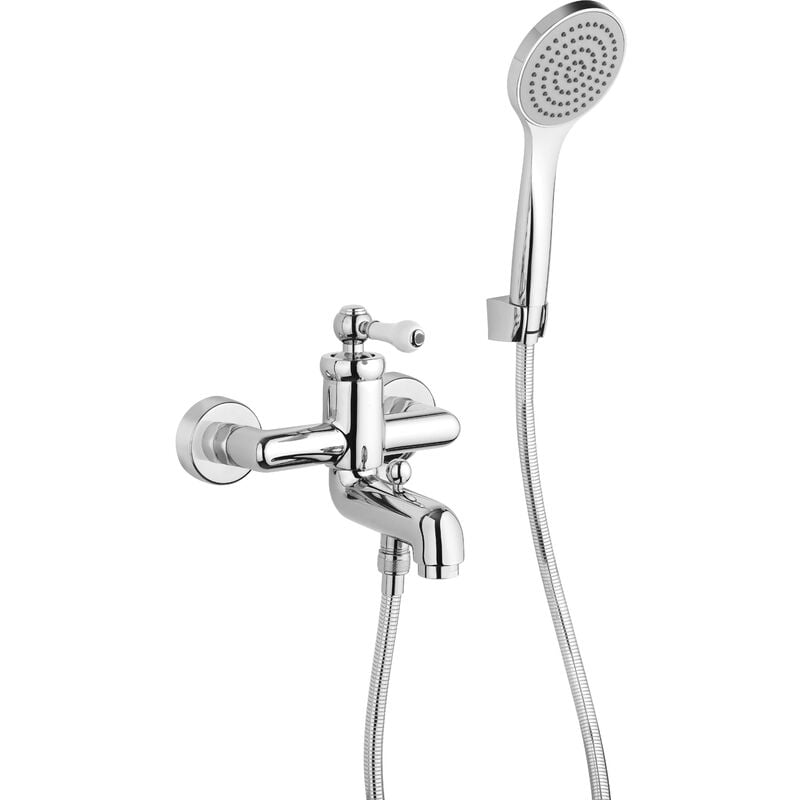 foto del prodotto piralla miscelatore vasca esterno con set doccia como 0to00002a21 cromo con set doccia