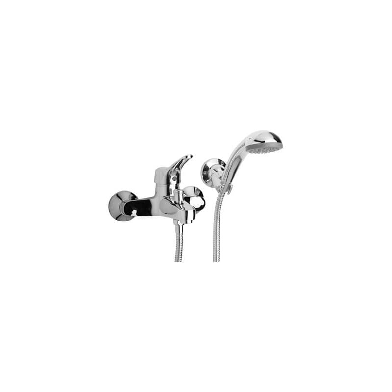 foto del prodotto piralla rubinetteria gruppo vasca esterno con doccia duplex ariel ottone cromato made in italy 0re00003a16