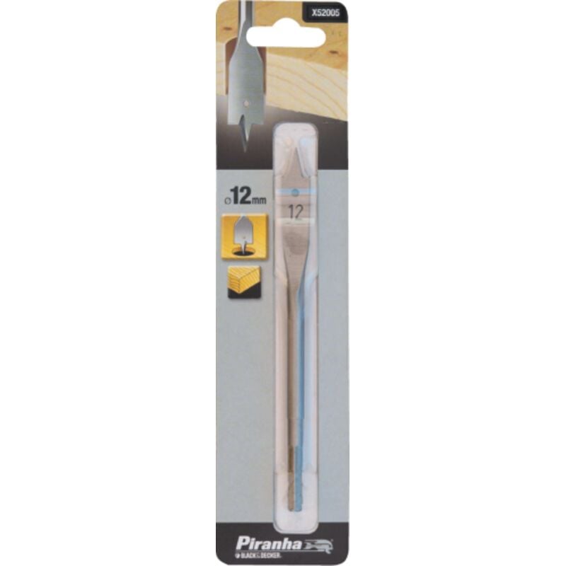 foto del prodotto piranha 1 punta testa piatta per legno tenero b d x52030 18 mm punte trapano