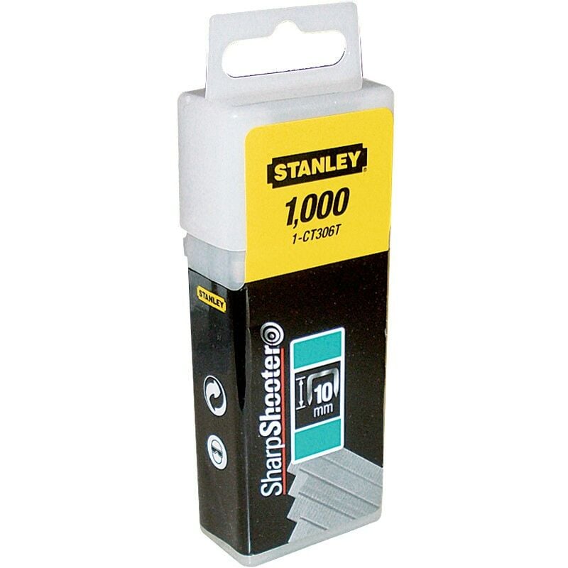 foto del prodotto piranha stanley 1-ct306t x70110 graffette mm.10 pz.1000 stanley cf 1,0