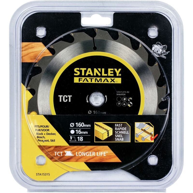 foto del prodotto piranha stanley sta15315 x15315 lama circolare hi tech tct mm.160