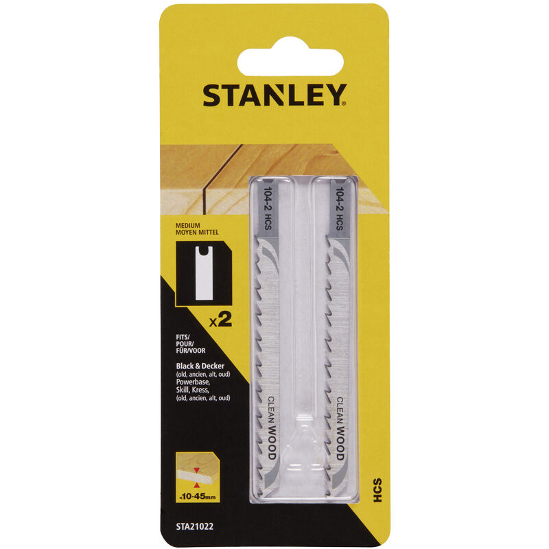 foto del prodotto piranha stanley sta21022 x21083 2 lame legno t medio att. ad u