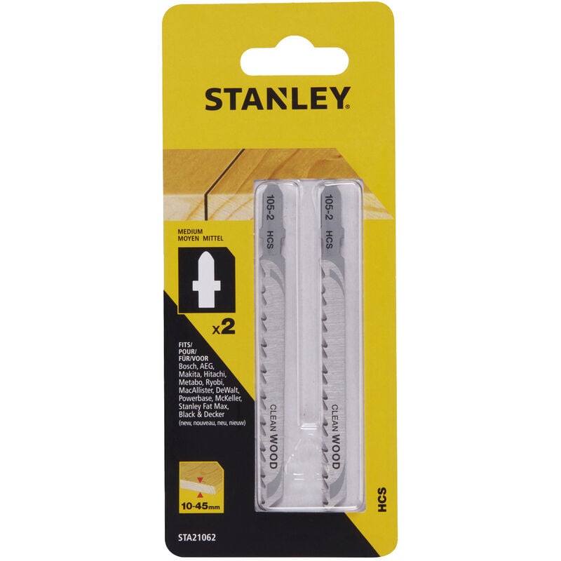 foto del prodotto piranha stanley sta21062 x21023 2 lame legno rett.t medio att. a t