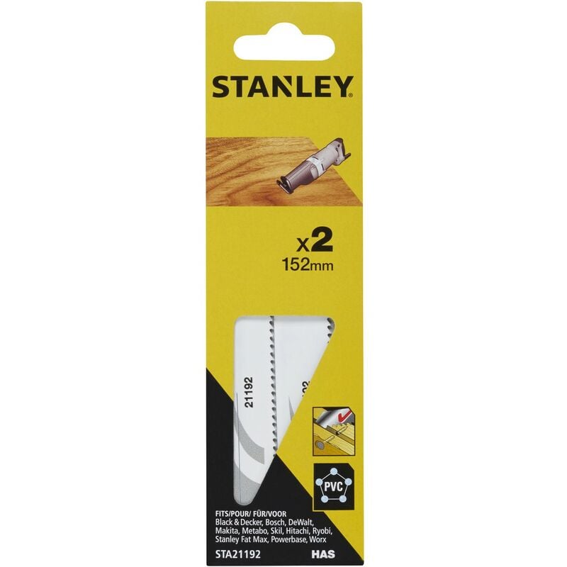 foto del prodotto piranha stanley sta21192 2 lame x sega gatt. pz 1,0