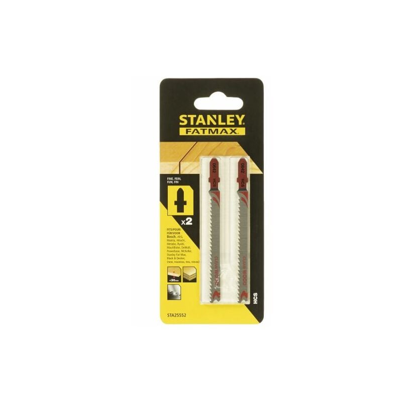 foto del prodotto piranha stanley sta25552 x25552 2 lame legno t fine att. a t