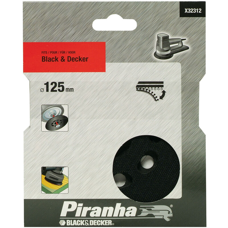 foto del prodotto piranha stanley sta32312 x32312 platorello per rotorb. d.125