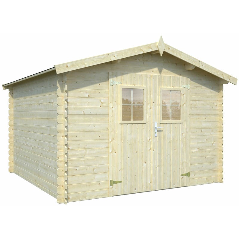 foto del prodotto pircher casetta da giardino in legno orleans sistema blockhouse 7.6 mq