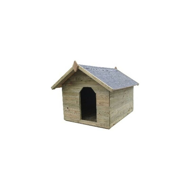 foto del prodotto pircher cuccia per cani in legno con tetto apribile 106x123x h. 85 cm