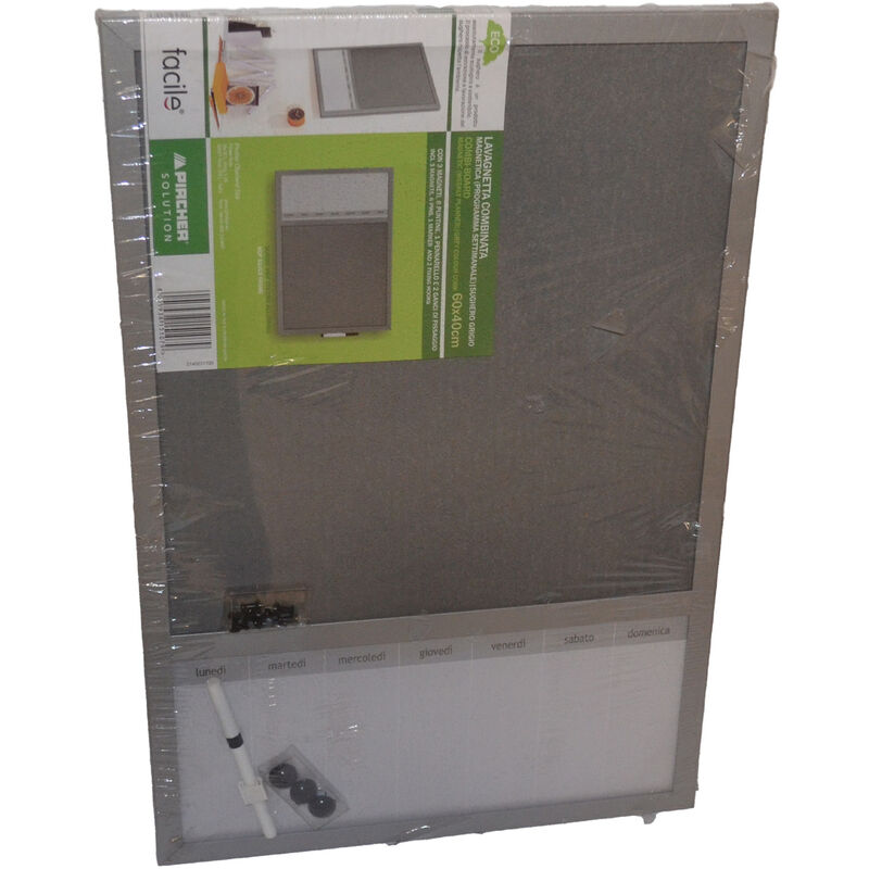 foto del prodotto pircher lavagnetta combinata magnetica settimanale bacheca 60x40