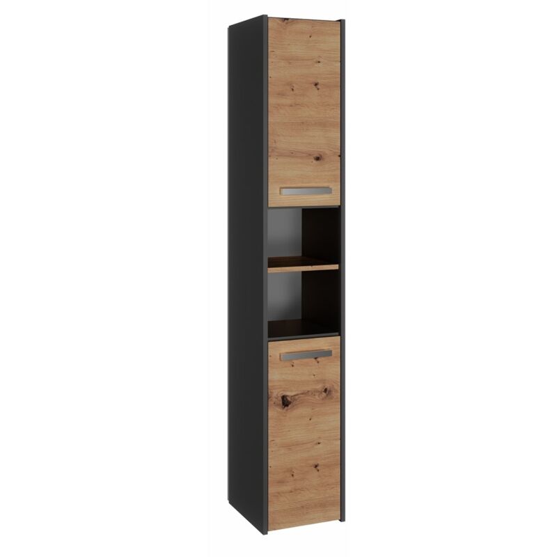 foto del prodotto pisa mobile da bagno 170x30x30 cm colonna portaoggetti per il bagno look legno