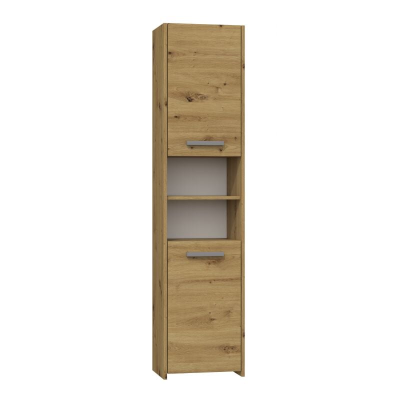 foto del prodotto pisa mobile da bagno in stile moderno 170x40x30cm mobile da bagno a colonna mobile da bagno effetto legno