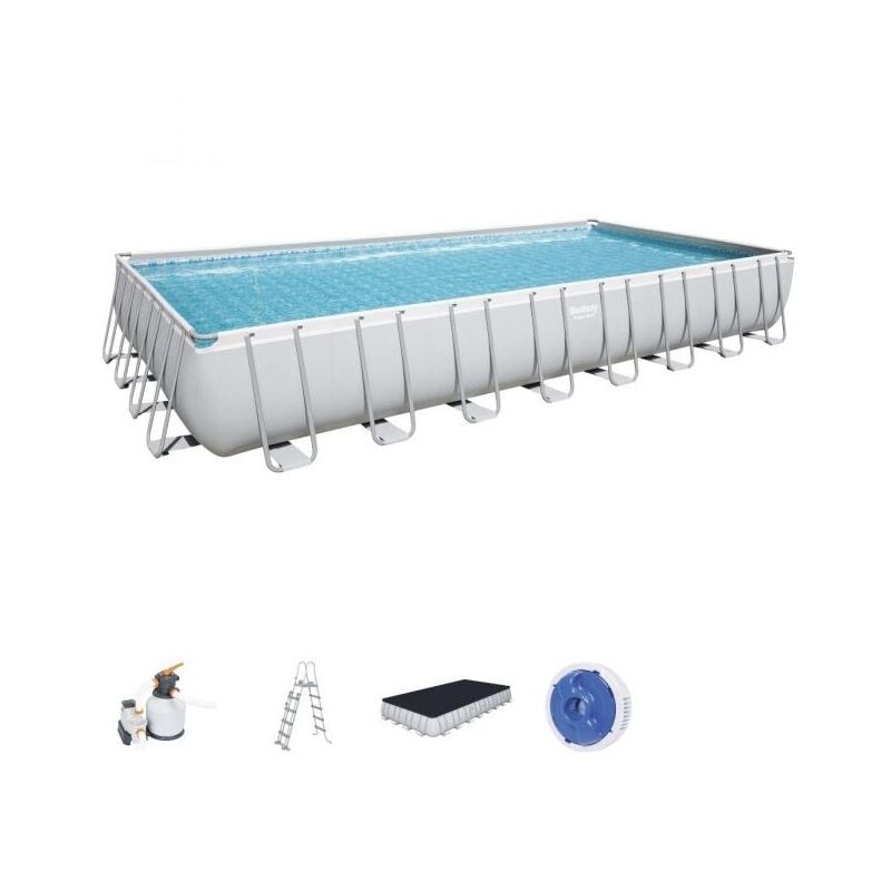 foto del prodotto piscina 56456 7 power steel con accessori grigio - bestway