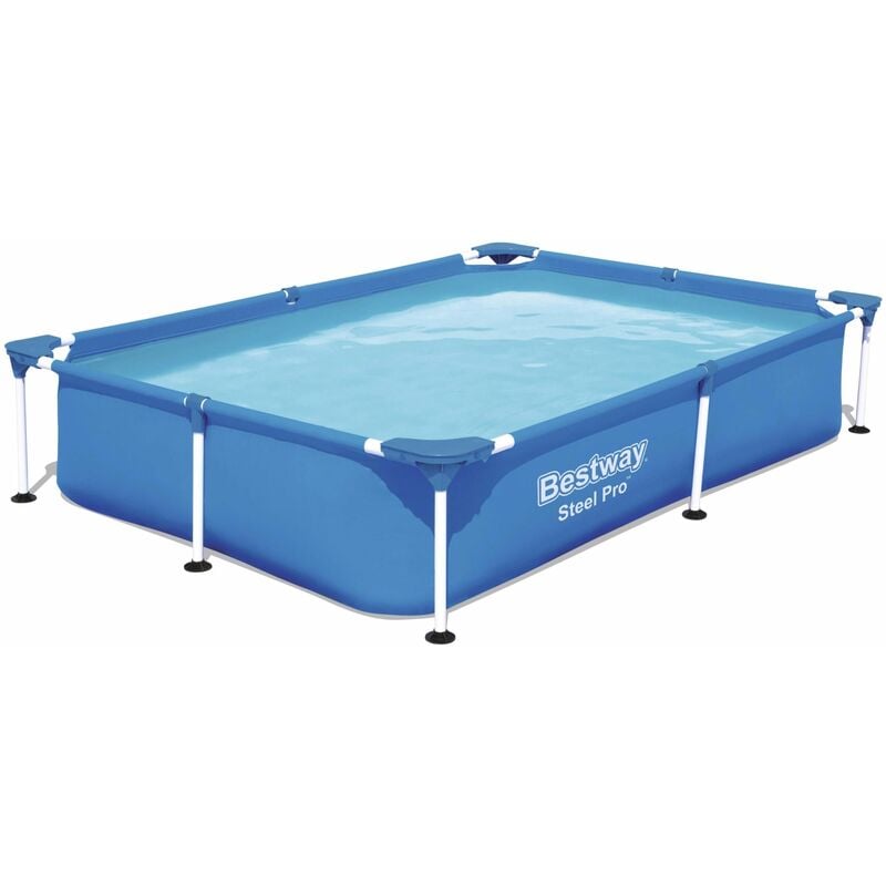 foto del prodotto piscina bassa rettangolare per bambini 221x150xh43 cm steel pro frame bestway 56401