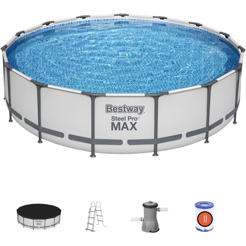 foto del prodotto piscina con struttura rotonda steel pro max 457x107 cm bestway 56488