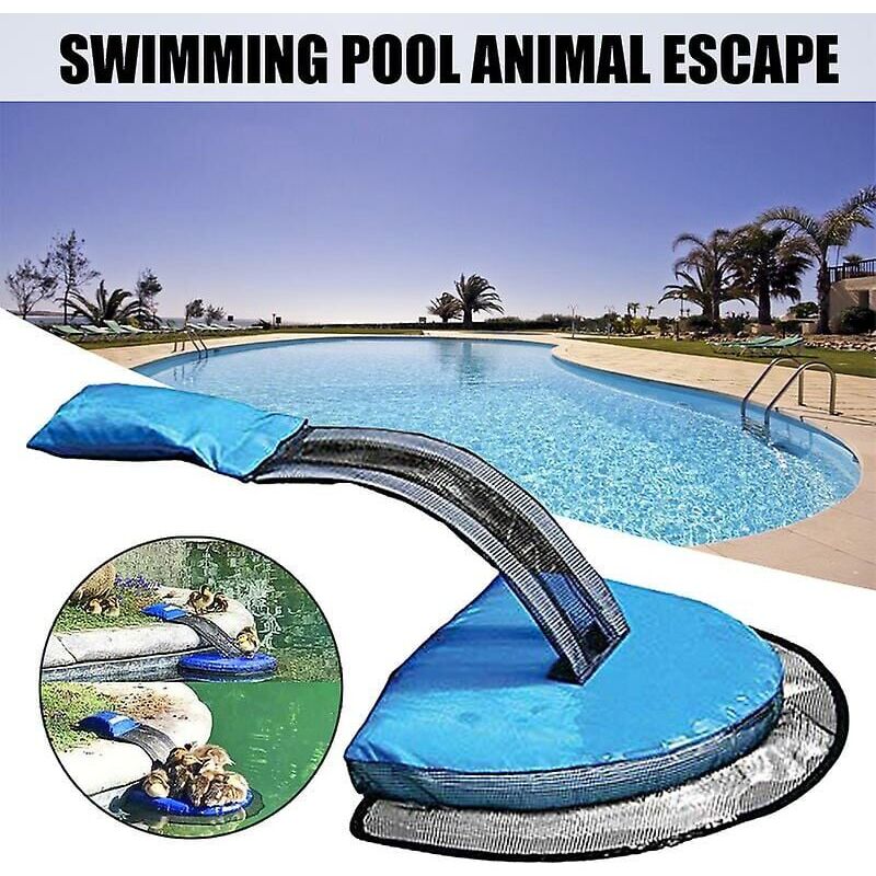 foto del prodotto piscina di salvataggio animali rampa di fuga rampa galleggiante salvataggio rana tronco piscina protettore animali