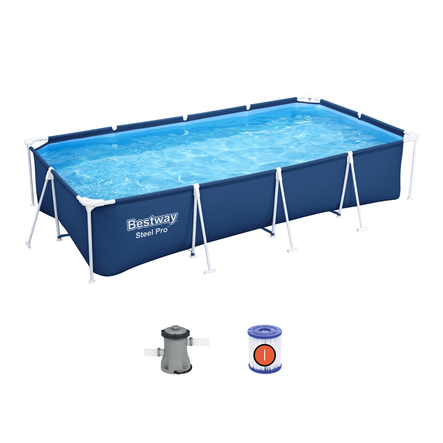 foto del prodotto piscina fuori terra 400x211x81 cm steel pro frame bestway