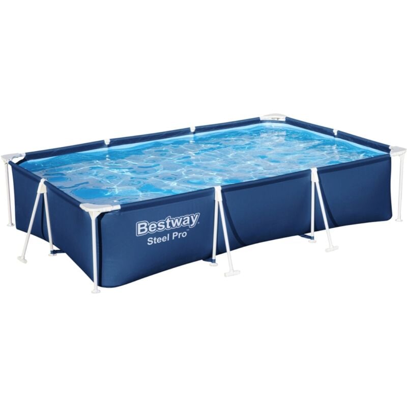foto del prodotto piscina fuori terra con struttura rettangolare bestway splash frame blu navy 300x201x66 cm cod. 56043