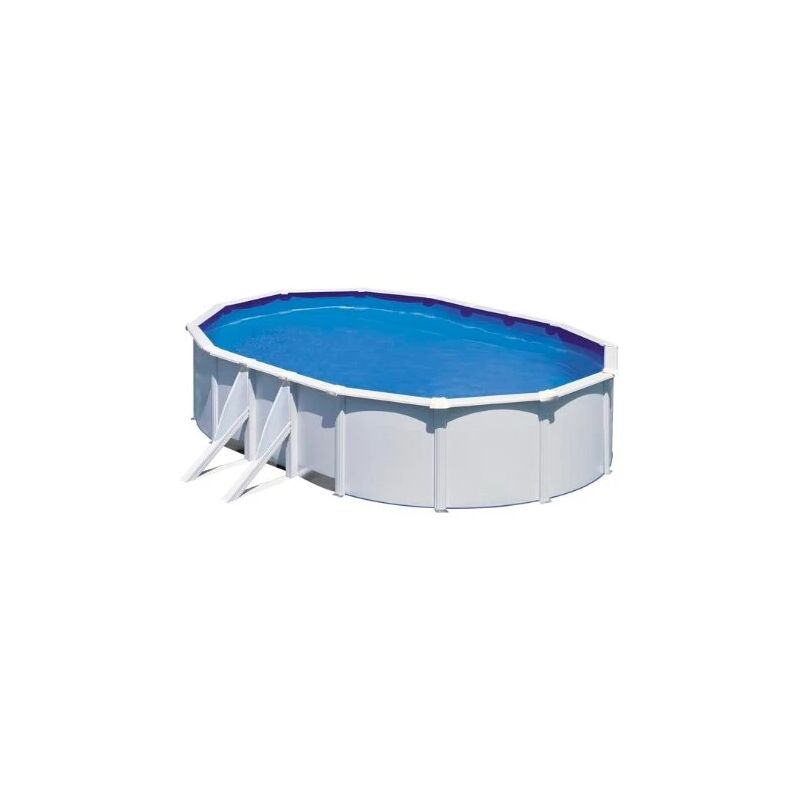 foto del prodotto piscina fuori terra ovale gre fidji in acciaio bianco 610x375x120 cod. kit610eco