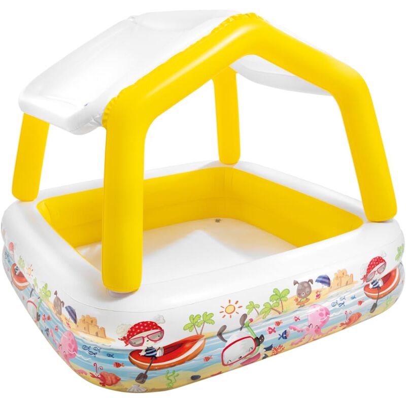 foto del prodotto piscina gonfiabile con parasole 157x157x122 cm intex