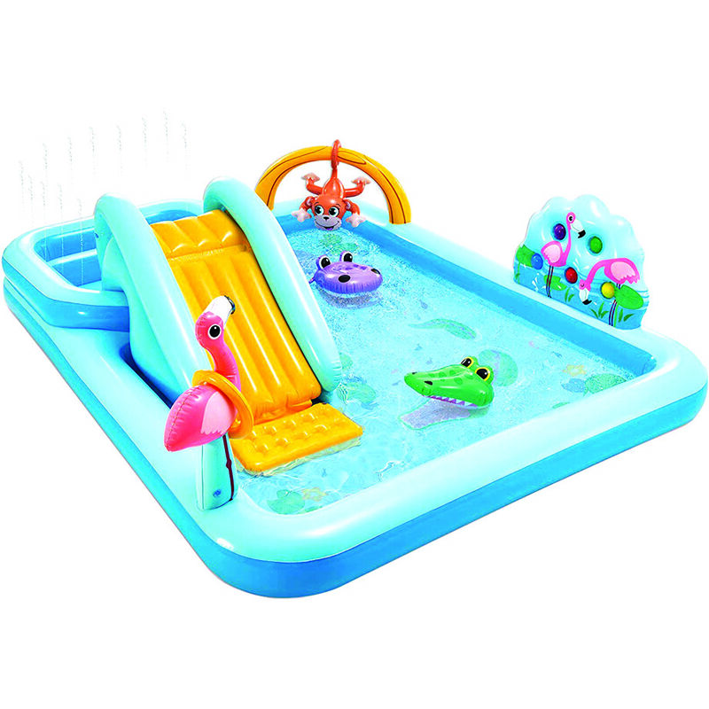 foto del prodotto piscina gonfiabile jungle adventure play center 2 anni cm.244x198x71h. peso kg.7,10 57161 