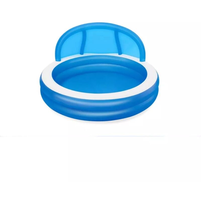 foto del prodotto piscina gonfiabile rotonda con tettuccio bestway giorni d estate 241x140 cm cod. 54337