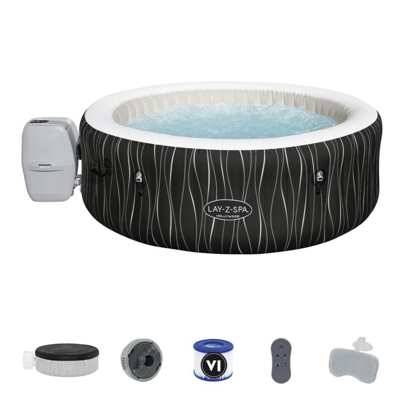 foto del prodotto piscina idromassaggio gonfiabile lay z spa hollywood airjet 4 6 posti