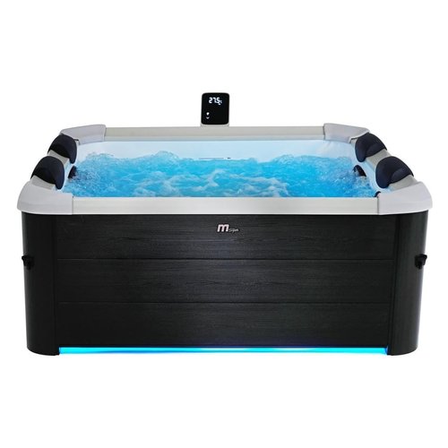 foto del prodotto piscina idromassaggio mspa f os063w oslo rigida con wifi noce scuro