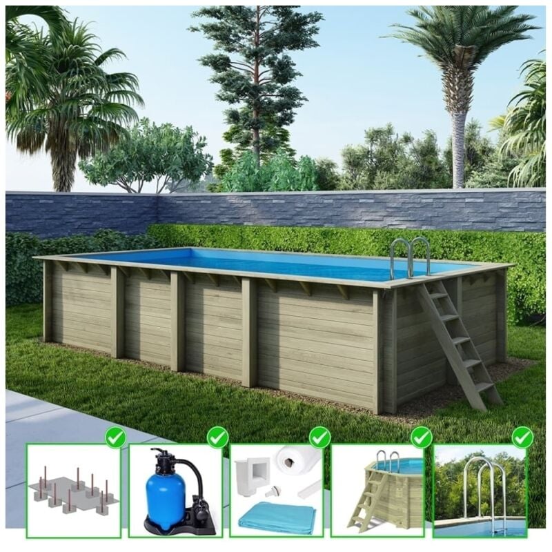 foto del prodotto piscina in legno aqua 7x3,75 h.1,45 m con profilo da cementare bas7308ospi