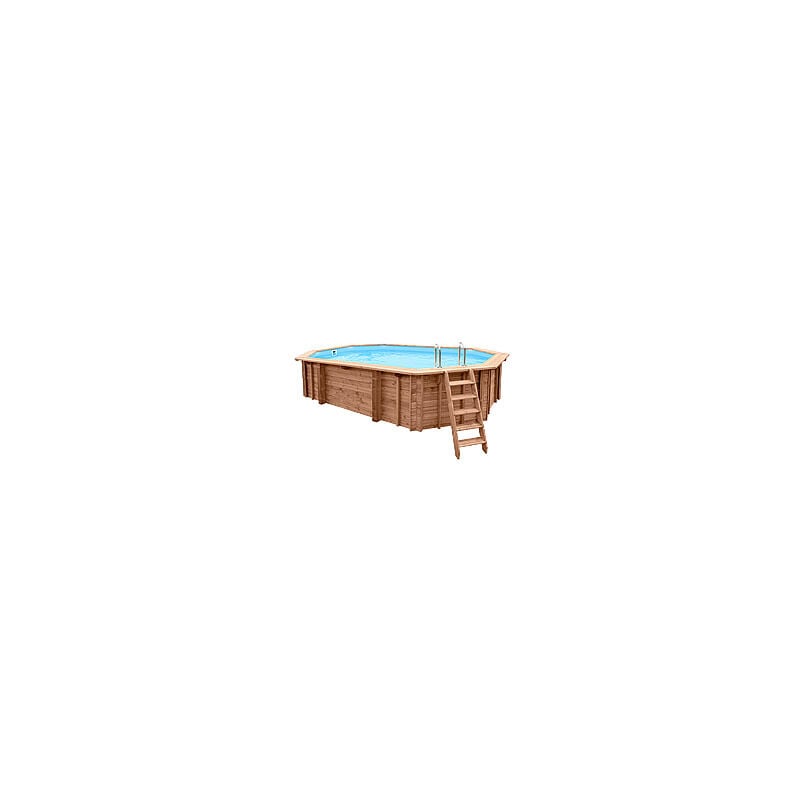 foto del prodotto piscina in legno fuori terra jardin 607 liner azzurro
