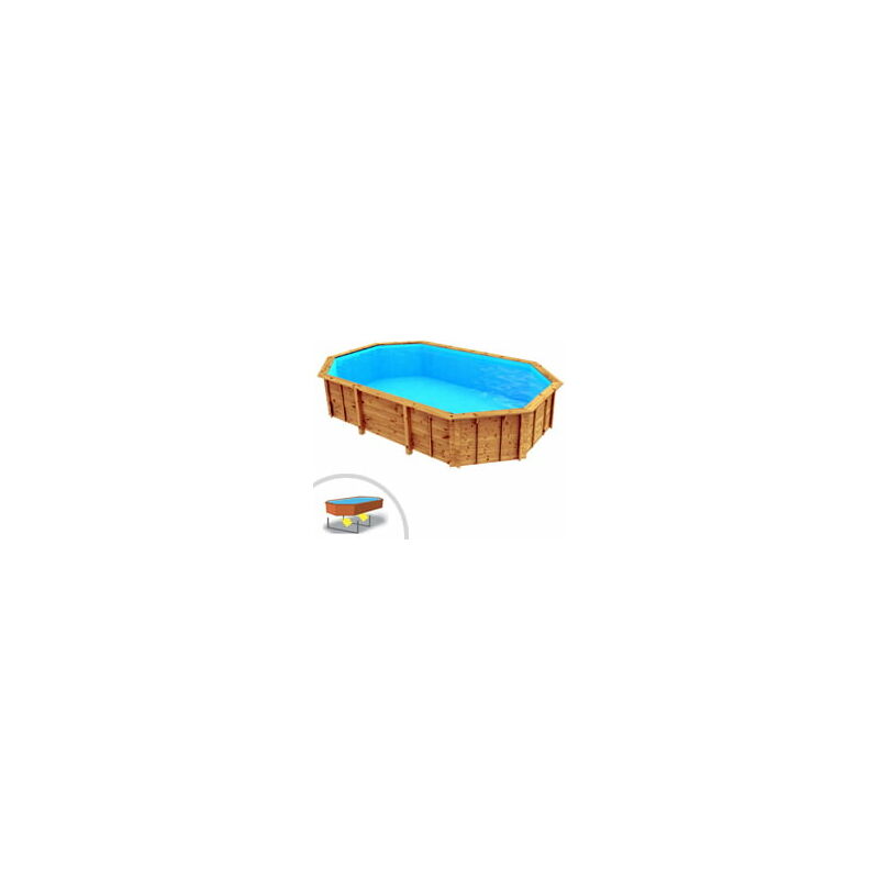 foto del prodotto piscina in legno indipendente ottagonale riva 607