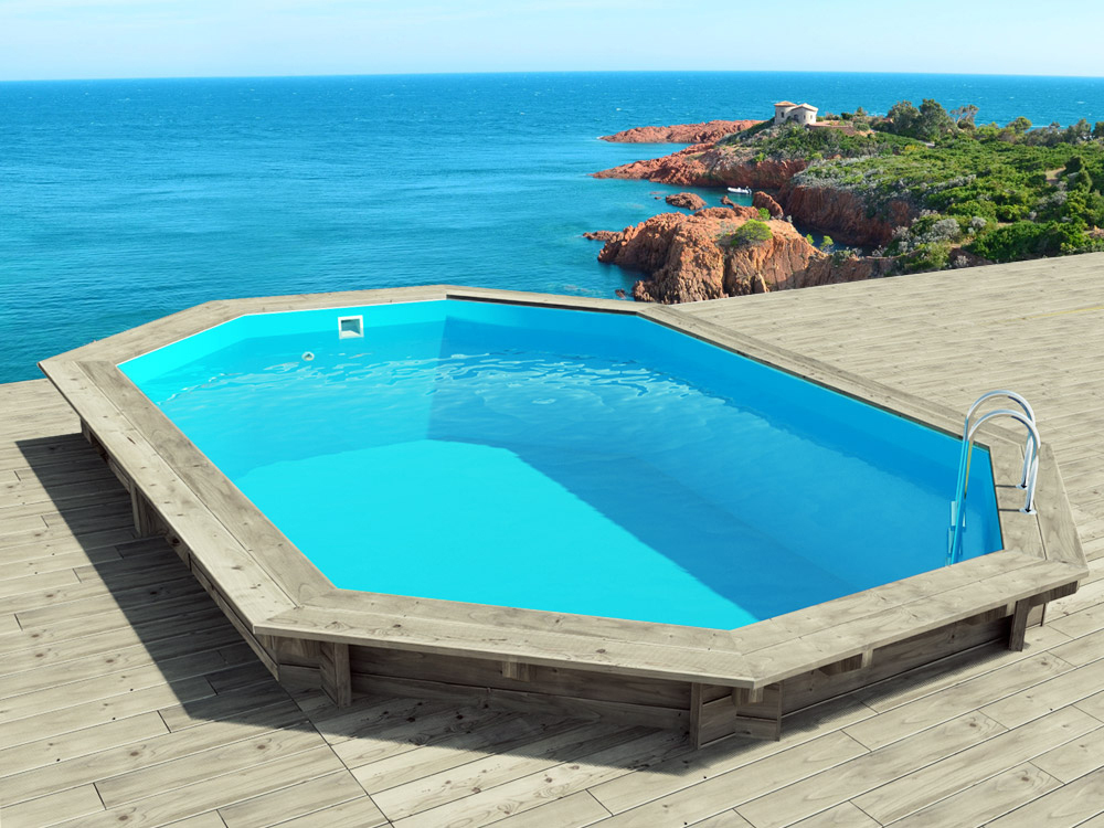 foto del prodotto piscina in legno quot cancun quot 6,53 x 4,41 x 1,45 m