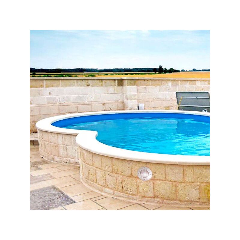 foto del prodotto piscina interrata a otto 855x500x150cm con liner blu