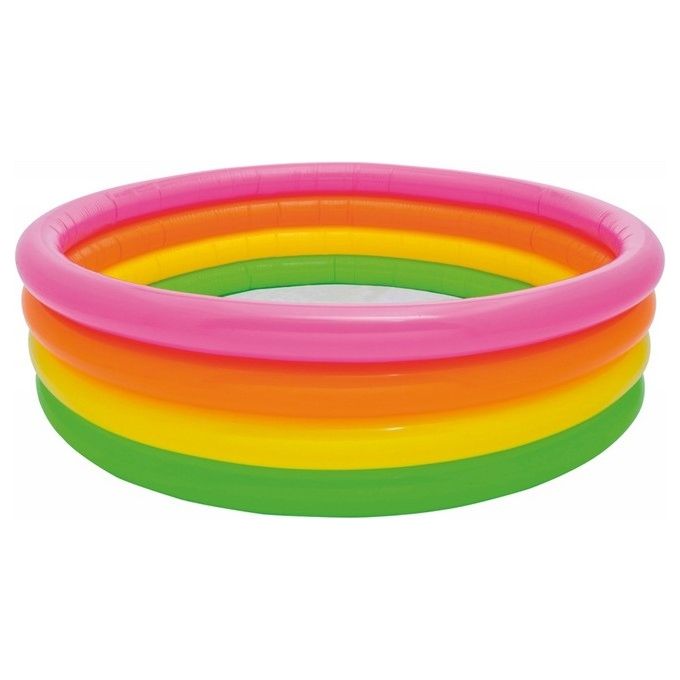 foto del prodotto piscina intex 4 anelli arcobaleno 168x46