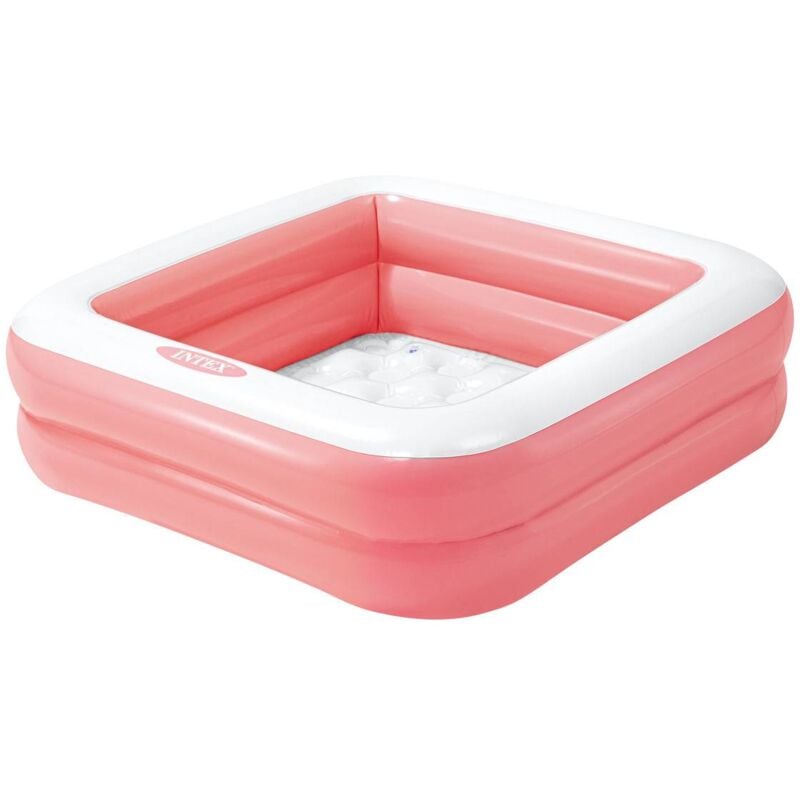 foto del prodotto piscina per bambini quadrata imbottita rosa intex