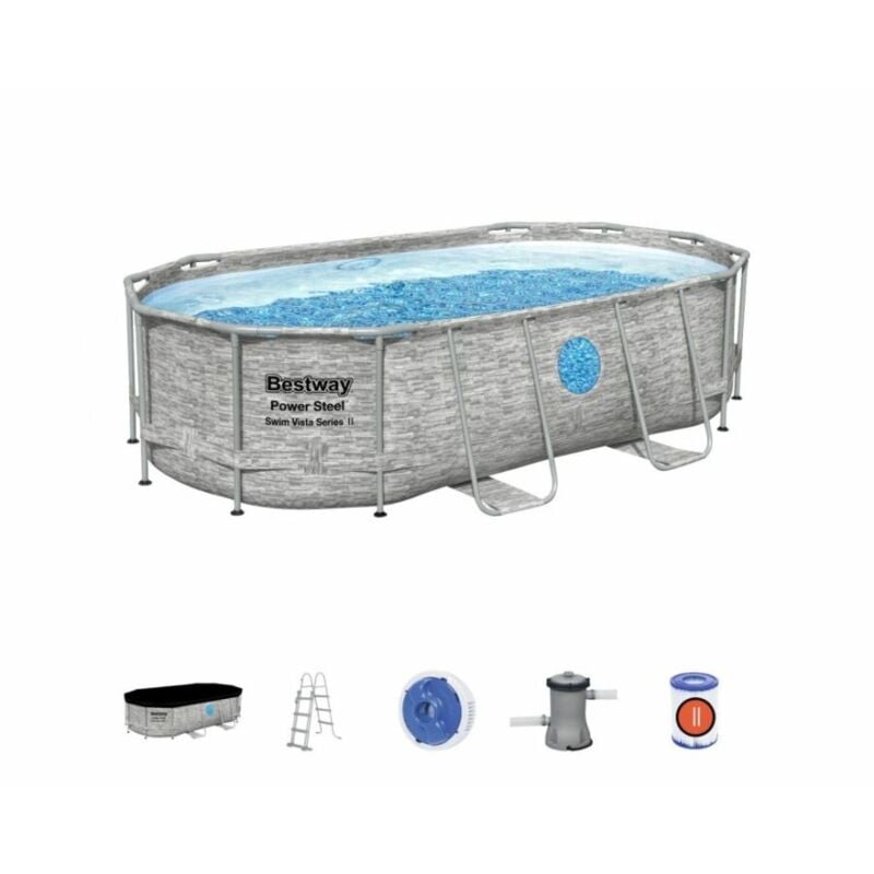 foto del prodotto piscina power steel swim vista ovale oblo 427x250x100