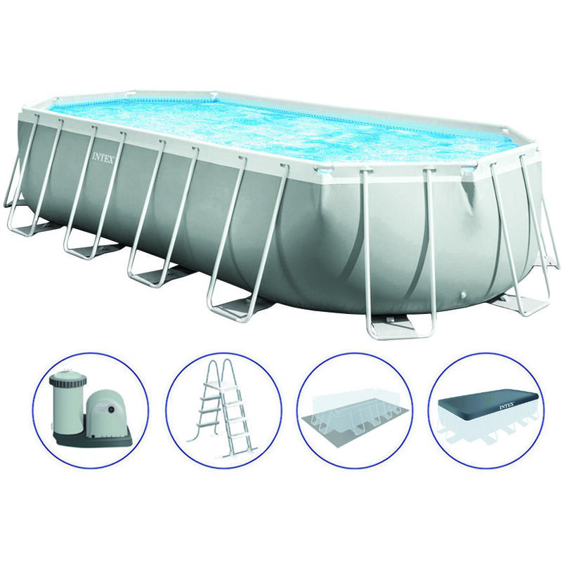 immagine 0 del prodotto piscina prism frame ovale c tel. portante c pompa cm.610x305x122h. capacit lt.18202 peso kg.130,4 26798 