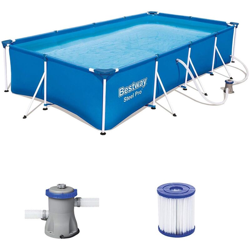 foto del prodotto piscina rettangolare steel pro 400x211x81cm bestway 56424