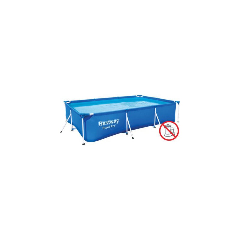 foto del prodotto piscina steel pro rettangolare telaio portante cm.300x201x66h. - kg.19,6 - lt.3.300 (art.56404)
