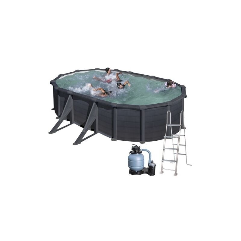 foto del prodotto piscine fuoriterra ovali gre granada kit porov gf 508 - cm.500x300xh132