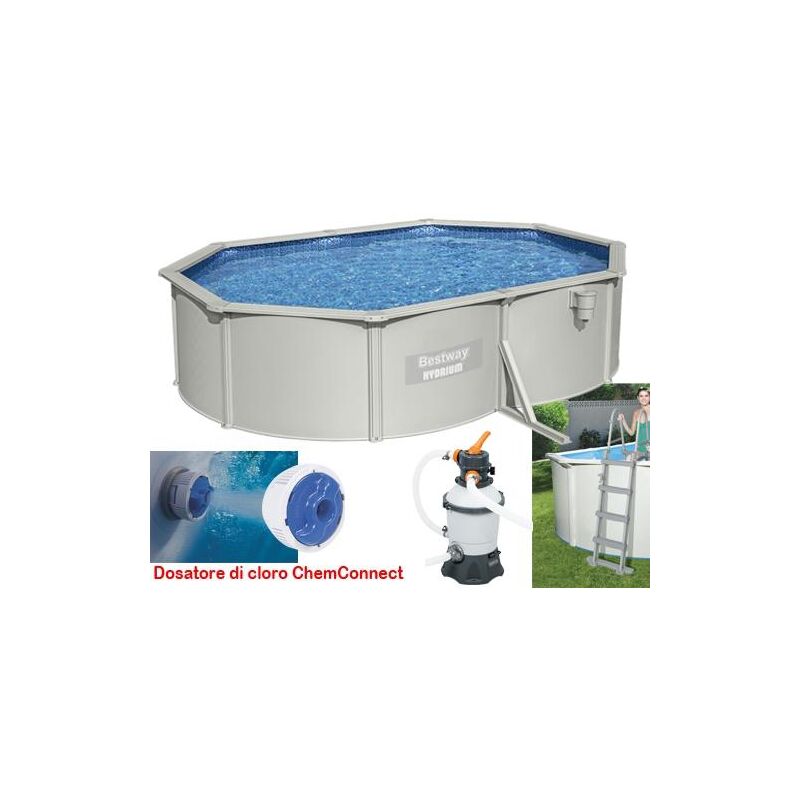 foto del prodotto piscine piscina rigida hydrium cm. 500x360x120h bestway 56586 con accessori