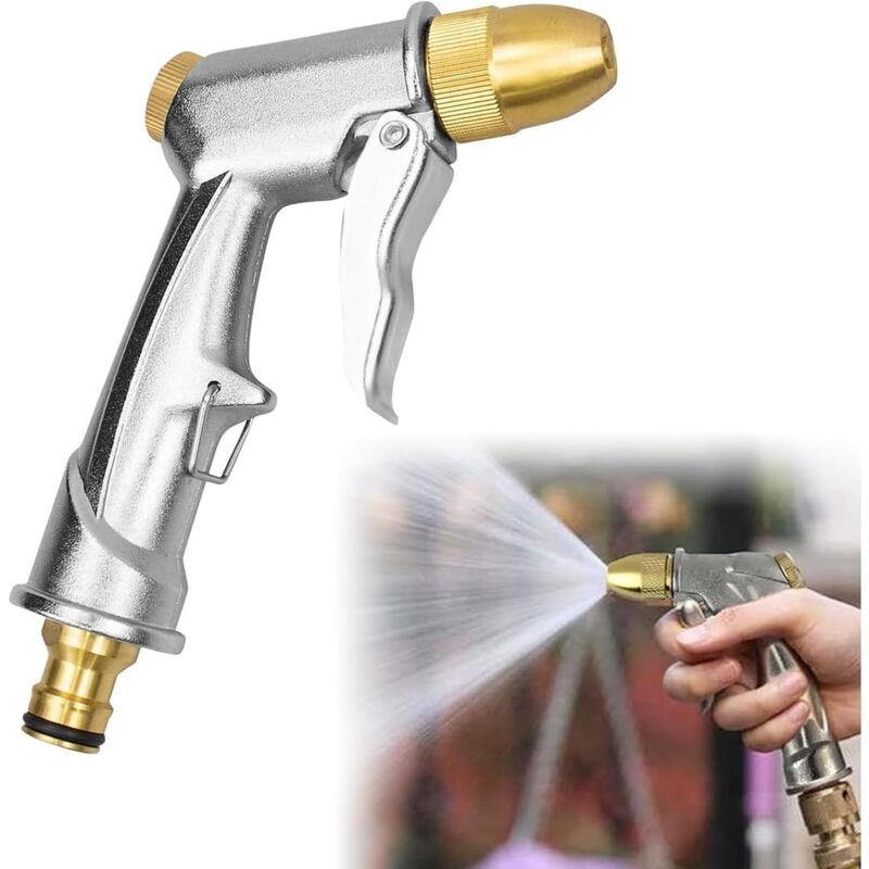 foto del prodotto pistola a spruzzo 100 in metallo, pistola ad acqua ad alta pressione, pistola ad acqua ad alta pressione in metallo, pistola ad acqua da giardino